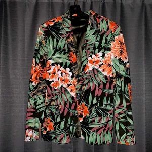 Floral blazer